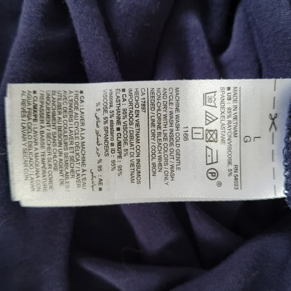 OLD NAVY Navy Blue With White Polka Dots Swing Dress Women's Size Large - Picture 5 of 9